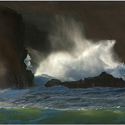 Dailbeag, spray, waves, Isle_of_Lewis, cliffs, Scotland, seascape, art, photography